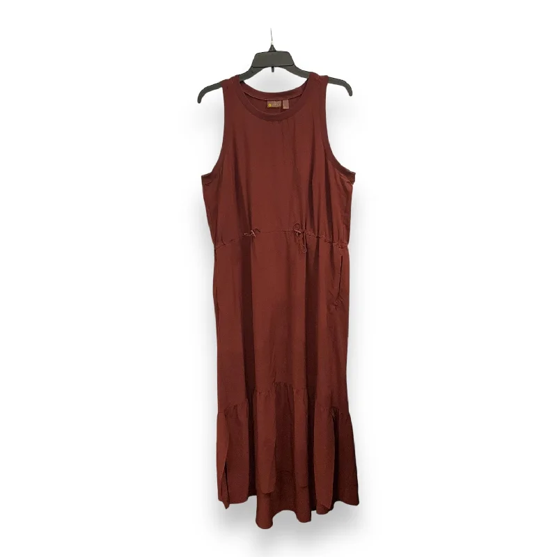 Athletic Dress By Zella In Copper, Size: L