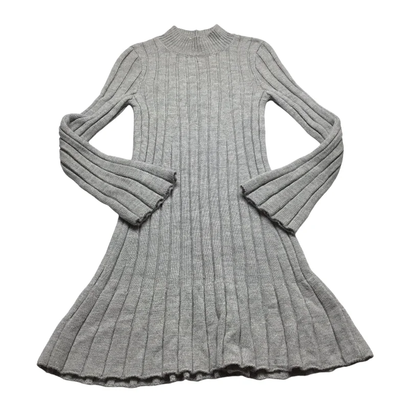 Dress Casual Midi By Anthropologie In Grey, Size: S