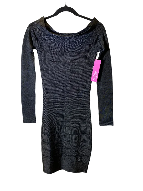 Dress Casual Midi By French Connection In Black, Size: Xs