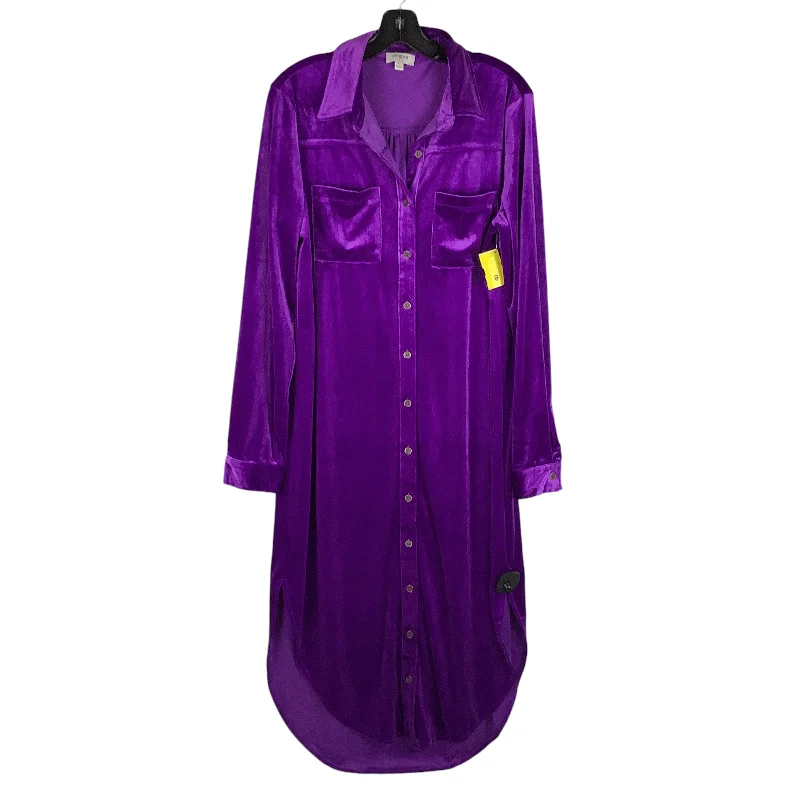 Dress Casual Midi By Umgee In Purple, Size: L