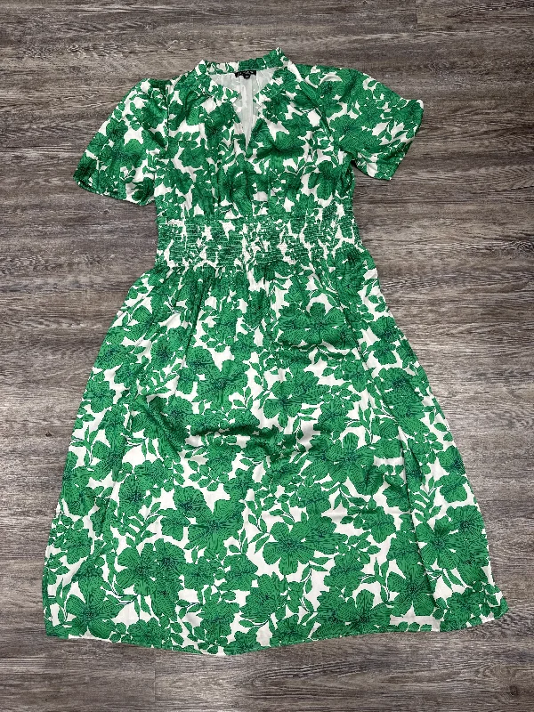 Dress Party Midi By J. Crew In Green, Size: Xl