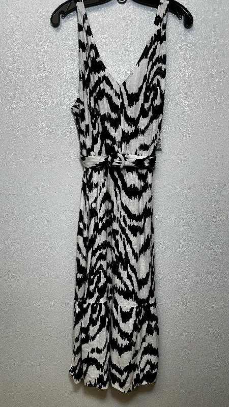 Black White Dress Casual Maxi Nine West Apparel, Size Xxl