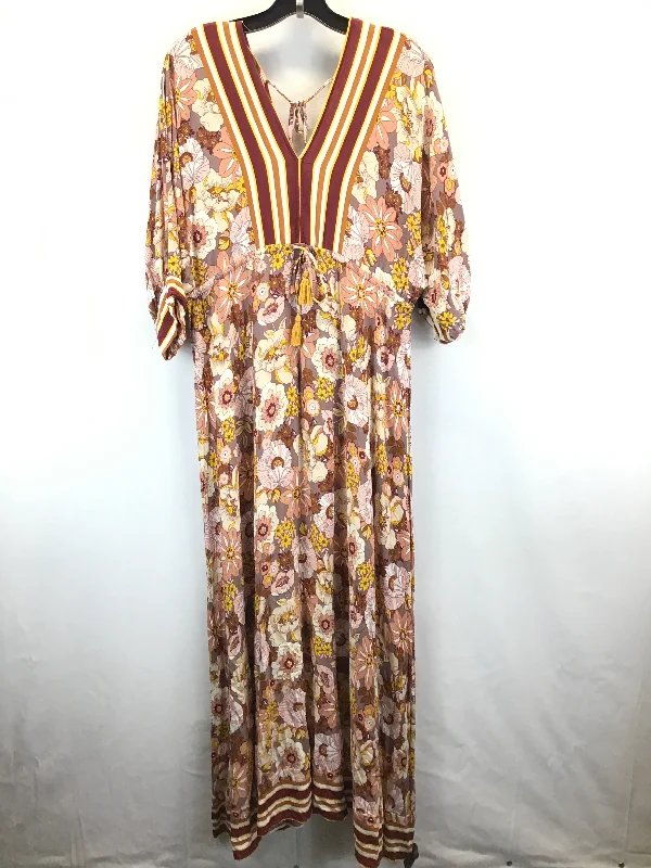 Floral Print Dress Casual Maxi Bohme, Size S