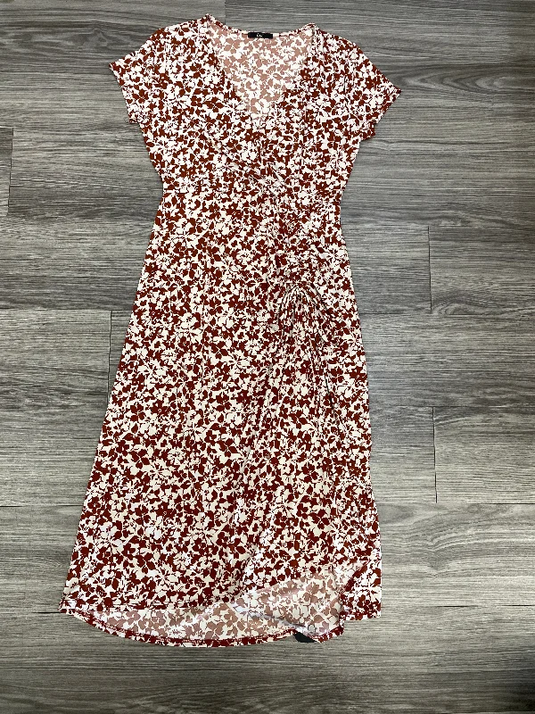 Floral Print Dress Casual Maxi Clothes Mentor, Size M