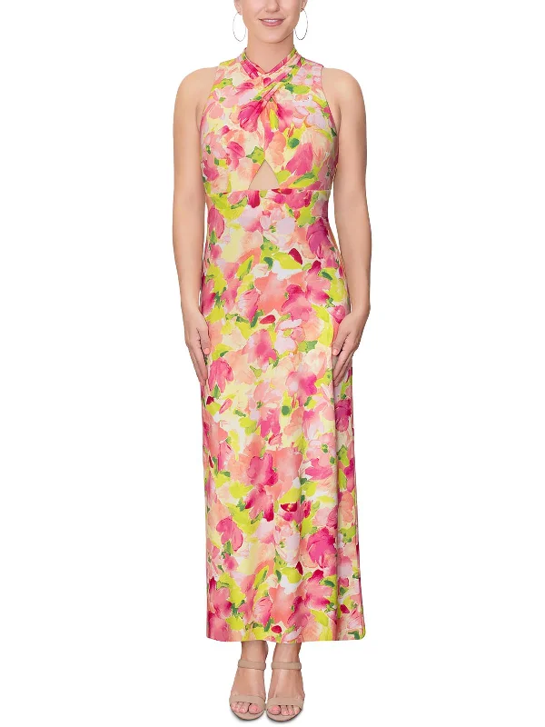 Fran Womens Printed Long Maxi Dress