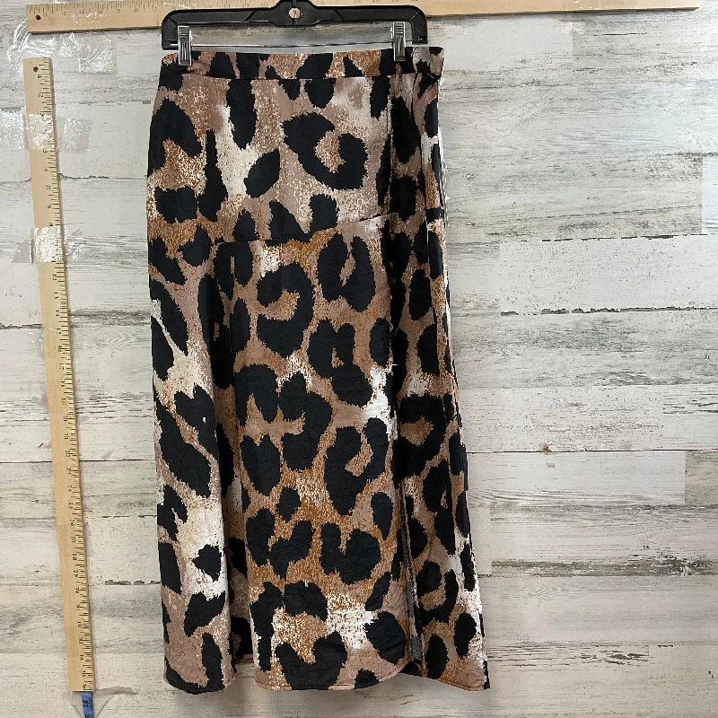 Animal Print Skirt Maxi Tribal, Size L