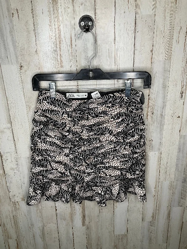 Animal Print Skirt Midi Zara, Size Xs