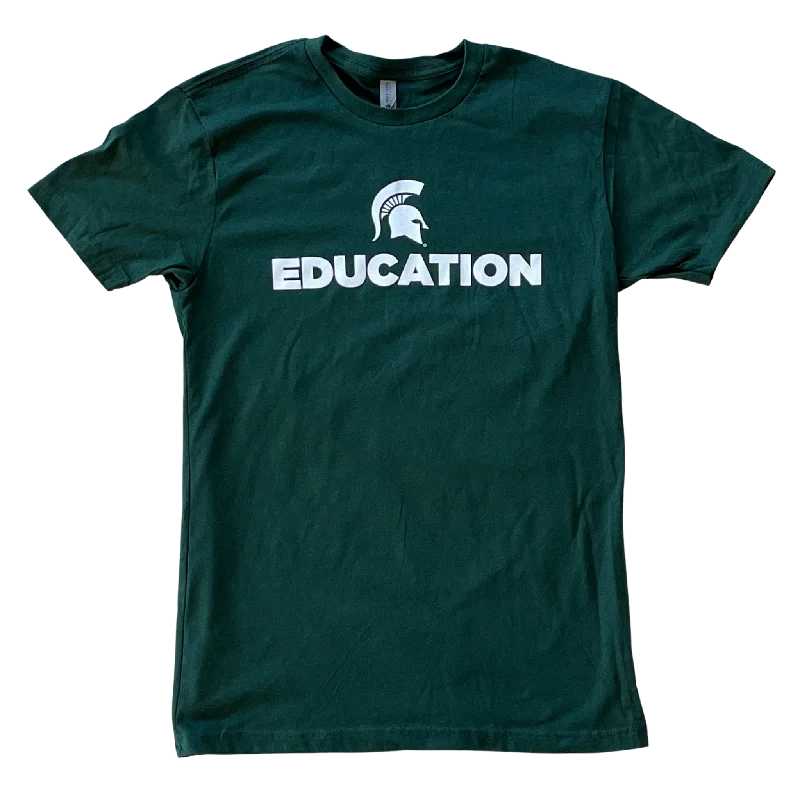 College of Education "Education" Unisex Green Short Sleeve T-Shirt