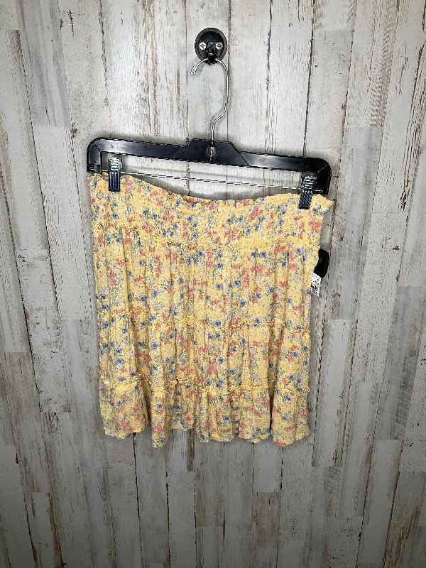 Floral Print Skirt Mini & Short Hippie Rose, Size M