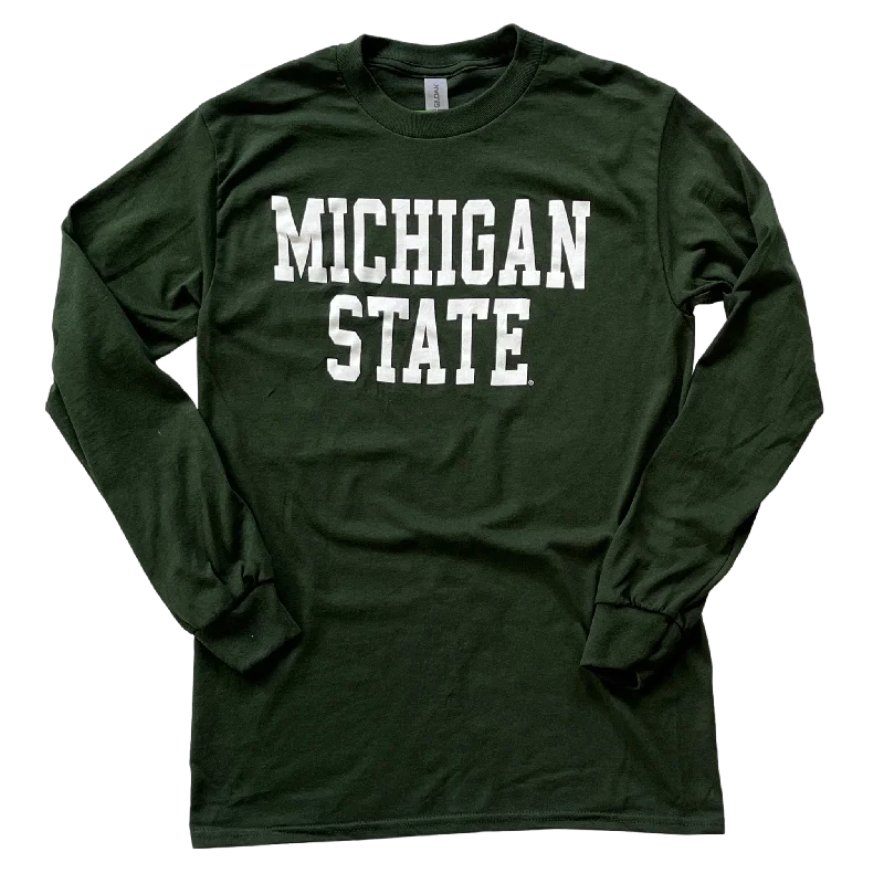 Michigan State Green Long Sleeve T-shirt