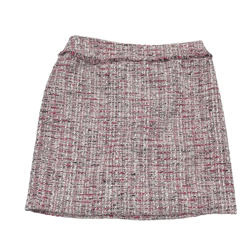 PINK & WHITE SKIRT MINI & SHORT by WHITE HOUSE BLACK MARKET Size:12PETITE