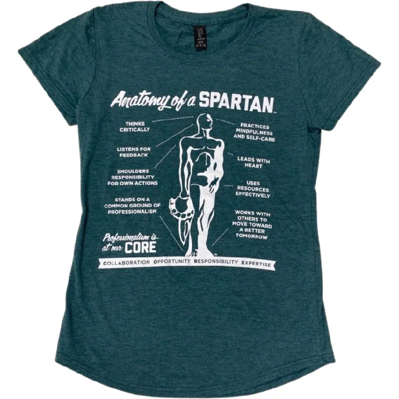 Anatomy of a Spartan Women's Short Sleeve Shirt