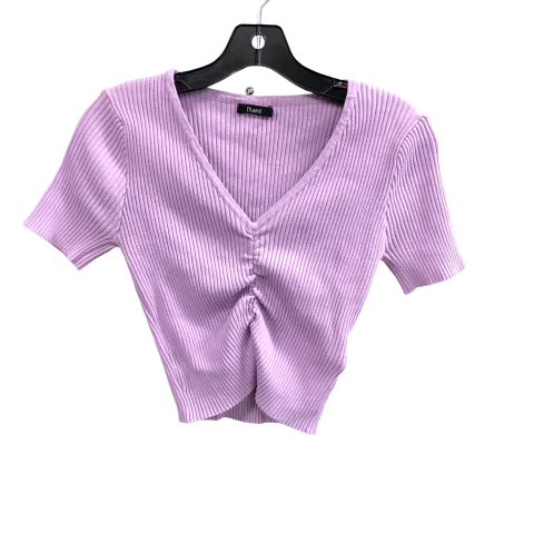 Top Short Sleeve By Cmc In Purple, Size: S