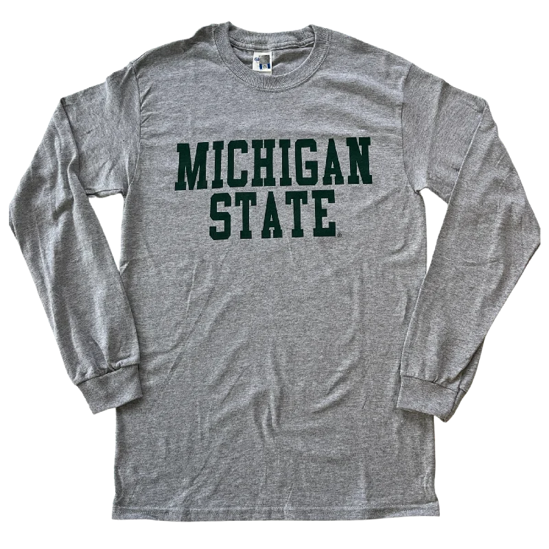 Michigan State Gray Long Sleeve T-shirt