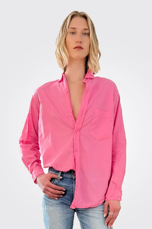 Button Up Shirt - Hot Pink