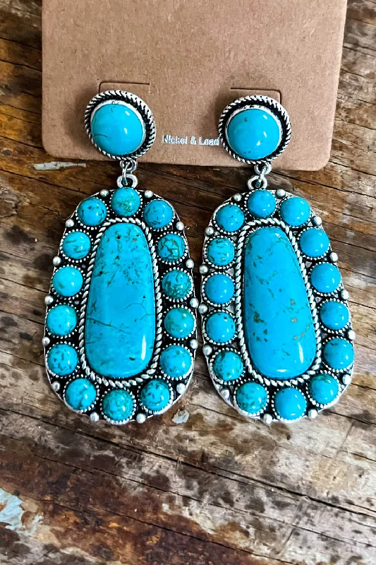 Dramatic Stone Earrings