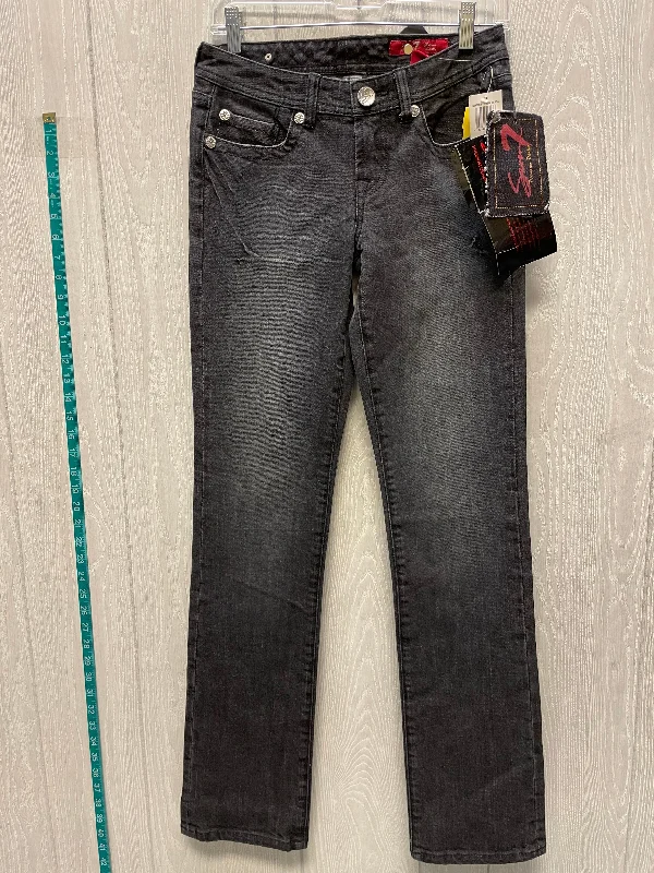 Jeans Boot Cut By Seven 7 In Black Denim, Size: 6