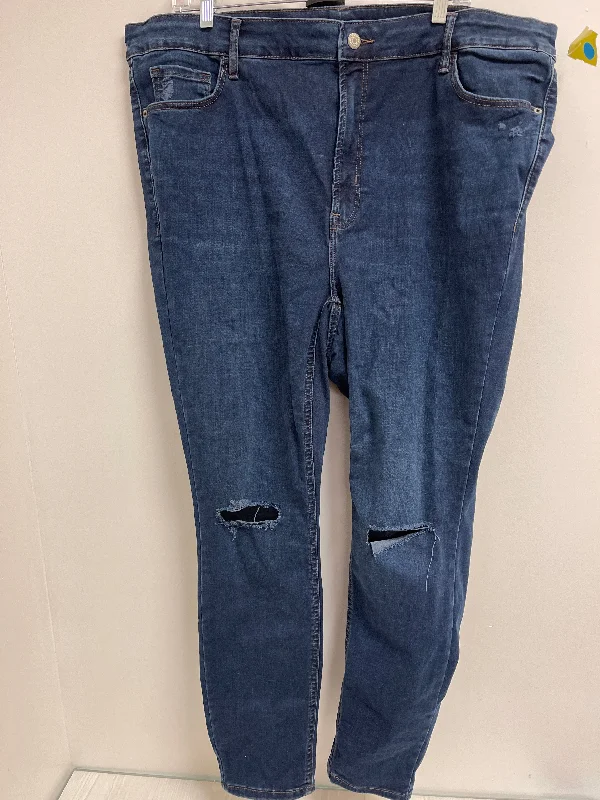 Jeans Skinny By Old Navy In Blue Denim, Size: 20