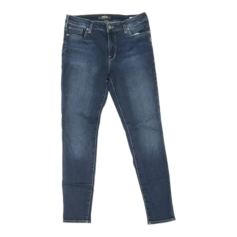 Jeans Skinny By Silver In Blue Denim, Size:10