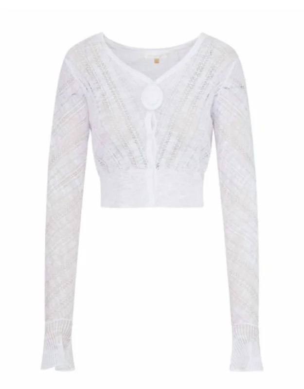 Women's Luz Cardigan In White