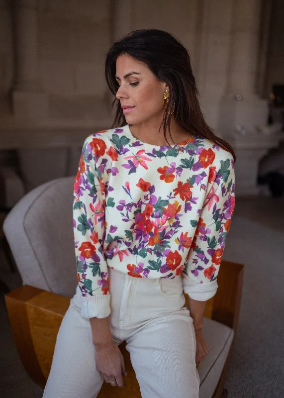 Pull Weston - à fleurs