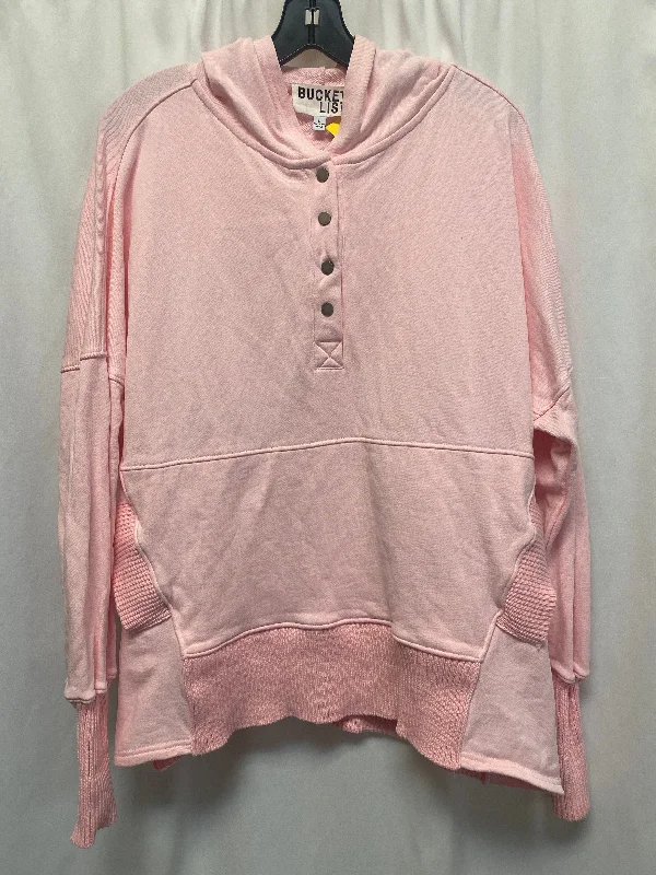 Top Long Sleeve By Clothes Mentor In Pink, Size: L