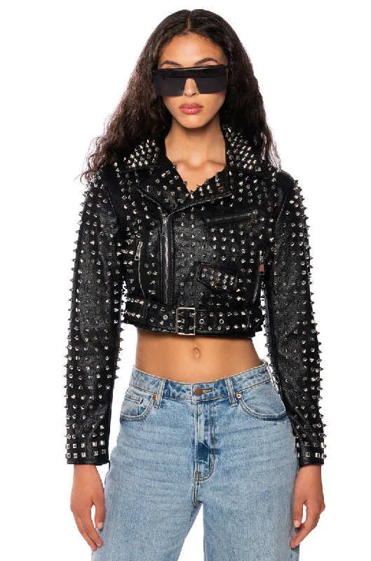 AZALEA WANG VEPPLIN STUDDED MOTO