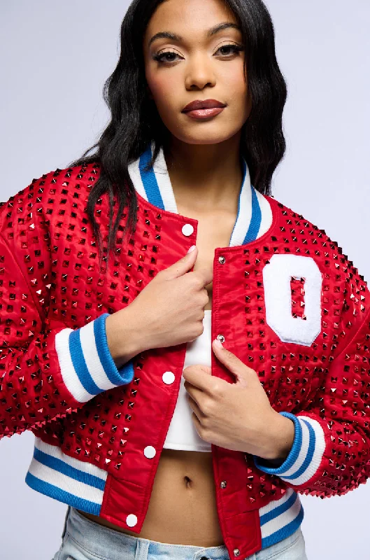 HOME RUN STUDDED BOMBER